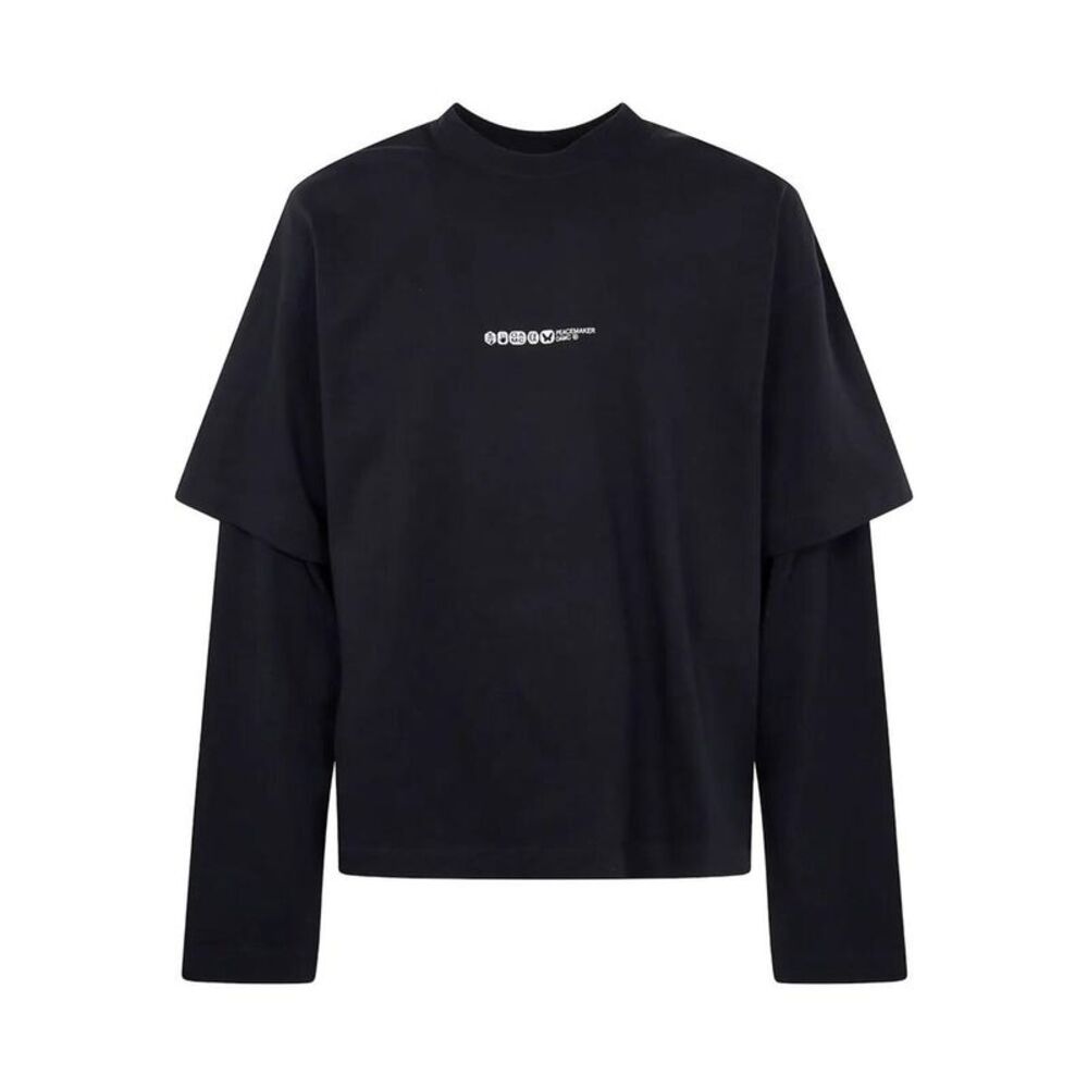 OAMC Layered Long Sleeve T-Shirt Women BLACK T-Shirts & Tops